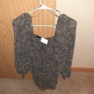 Black taupe printed ruched dress